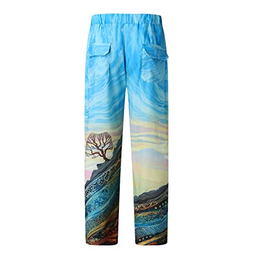 CiniYuklo Herenbroek, casual, jegging, stretch sweatpants, slim fit, vrijetijdsbroek, lang, licht, rechte pijpen, broek, casual, brede taille, voor dagelijks werk en vrije tijd, lichte zomerbroek - Afbeelding 5