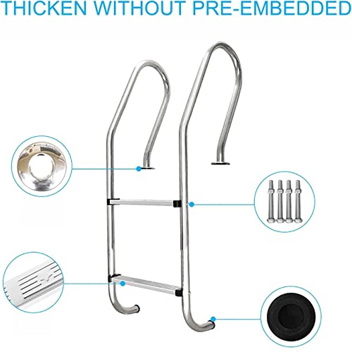 Barandal de Acero Inoxidable para Piscina con Escalera Antideslizante miniatura 3
