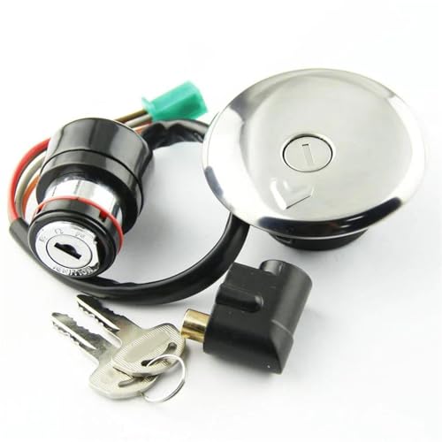 Bouchon de réservoir carburant étanche et contacteur d'allumage à clé pour Suzuki GN125