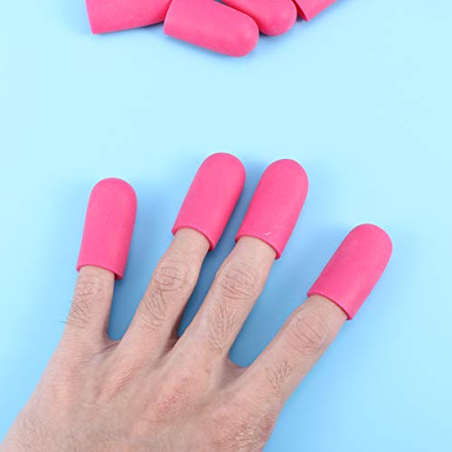 Artibetter 12pcs Silicones Finger Sleeves Protectors Finger Cots for Corns Remover Callus - Thumbnail 2