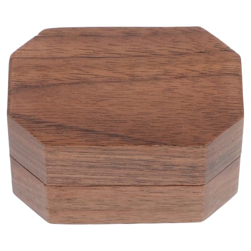 BESPORTBLE Scatola Per Anelli in Legno Scatola Per Fedi Nuziali Per Gioielli Portagioie Per Anelli Portatile