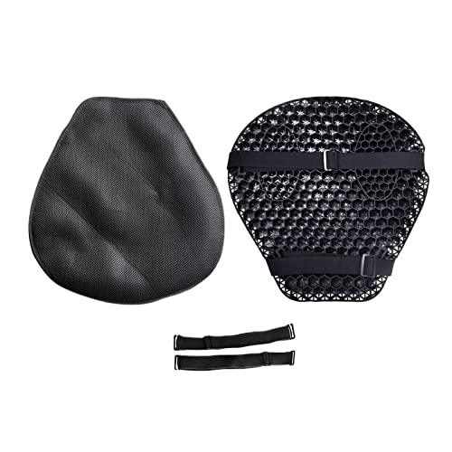 Gel de siège moto anti-chocs coussin nid d'abeille universel respirant