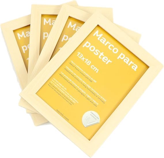 Cadres en bois 13x18 cm Nacnic pack de 48 pour affiches et photos murales