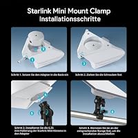 EDUP® Starlink Mini Halterung, Die Robuste Klemmhalterung für Mini & Mini X – Ansicht 8