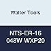 Walter Tools NTS-ER-16 048W WXP20 Carbide NTS Threading Inserts, External Thread, Full Profile, Whitworth (Pack of 10)