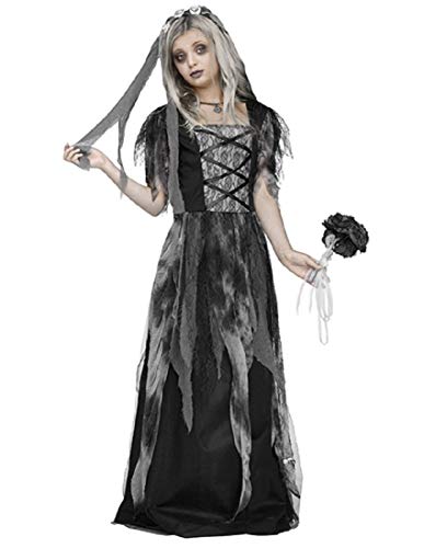 Fun World Big Girl's Cemetery Bride Children's Costume, Multicolor, Large