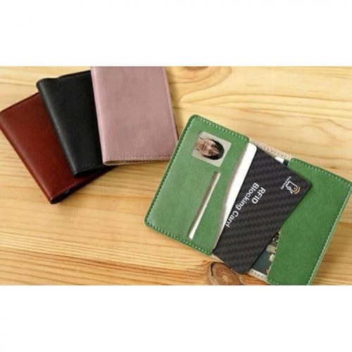 [やさしい靴工房 Belle & Sofa] [職人手作り]マイナンバーカードケース スキミング防止カード付きMYNOC(ダークレッド)