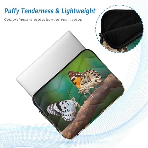 Funda para portátil de 13-14 pulgadas con mariposas, resistente al agua miniatura 5