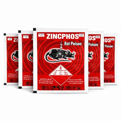 Image of TGS Zincphos Rat Control Powder 10g Pack of 5