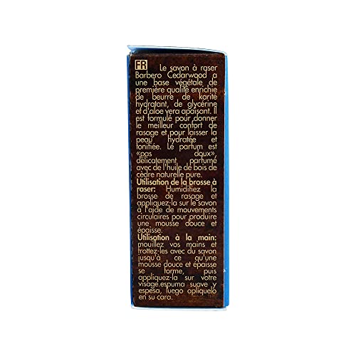 Barbero Grooming Vegetal Shea Butter Shaving Soap Cedarwood 2 oz / 56 g