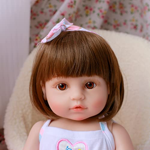 Lifelike Reborn Baby Dolls 18 Inch Realistic Newborn Girl Baby Doll With Doll Clothes & Accessories Best Birthday Set For Girls Age 3+ #TOP1