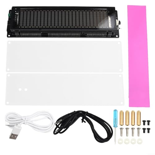 Adjustable Audio Spectrum Analyzer VU Meter - 16-Segment Display, Peak Hold, Descent Features