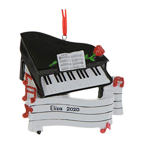 Personalized Instruments Ornaments - Music Ornaments For Christmas Tree - Black Grand Piano Ornaments For Christmas Tree Piano Ornament Grand Piano Christmas Ornament - Free Customization #TOP1