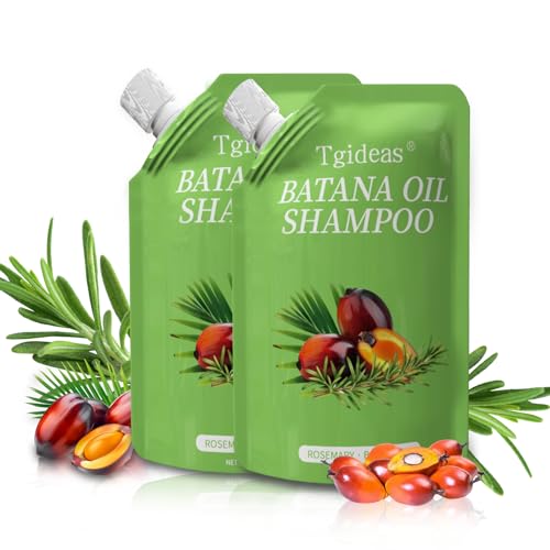Tgideas Batana Oil & Rosemary Shampoo for Hair Growth Formula for Thinning Hair & Reduce Hair Loss Nourish Scalp & Add Volume for Men & Women-8.45 fl.oz x 2 (Pack of 2)