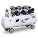 Produktbild Druckluft Kompressor | Kompressor 100L | Max. Druck 8 Bar | Kompressor leise | 204 L/min Kapazität | Ölfrei | Wartungsarm | Mit Rollen | Flüsterkompressor | VECTOR WELDING