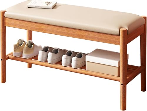 Meuble d'entrée élégant : banc de rangement à chaussures pour couloir chic
