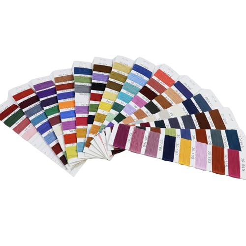 Image of golo Crochet Thread Size 10-108 Color Card 108 Skeins Embroidery Thread Set Elegant Gift Box Set with Tools 100% Long-Staple Cotton Embroidery Floss