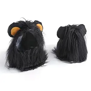 CALANDIS Lion Mane Wig Costume Suit Cat Costume for Cat Pet Clothing Accessories S
