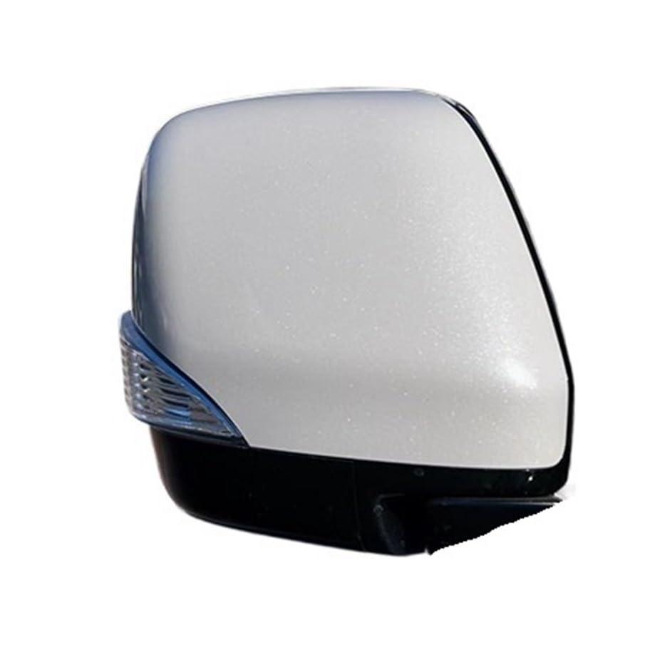 Compatible For Nissan Patrol VI Y62 2012-2022 Car Side Mirror Cover Indicator Light Rearview Mirror Housing Cover Shell(Pearl white Right)