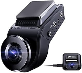 Vantrue S1 4K Dual Dash Cam Built in GPS, Front and Rear Dual 1080P Dash Camera with 24 Hours Parking Mode, Sony Night Vision, Motion Detection, Capacitor, Single Front 60fps, Support 256GB Max