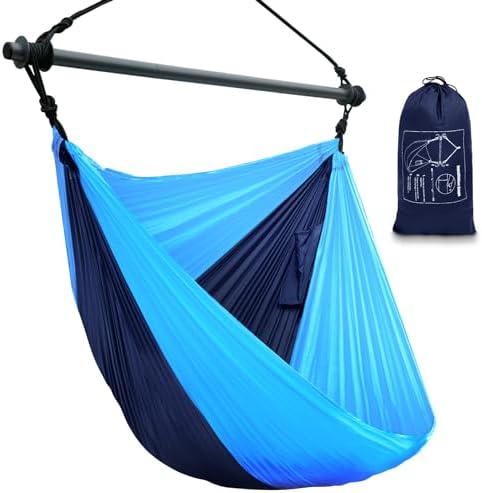 Hammock Chair Swing, Portable, Max 500lbs for Indoor/Outdoor (Nav...