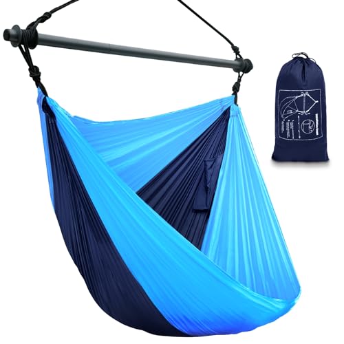 Hammock Chair, Portable Outdoor Hanging Rope Swing, Max 500 Lbs, Collapsible and Lightweight Nylon...