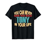 Funny Tony Personalized Tshirt First Name Joke Item T-Shirt