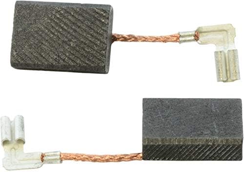Carbon Brushes compatible with Hammer HR2811F - 0.20x0.43x0.61'' - With Cable and Connector - Replaces original parts 194074-2 & CB-325