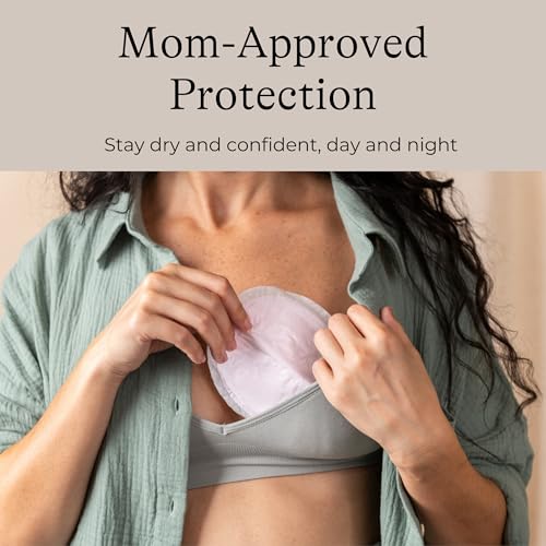 Lansinoh Stay Dry Disposable Nursing Pads, Ultra Thin with Full Coverage, Soft and Super Absorbent Breast Pads, Breastfeeding Essentials for Moms, 100 Count | Soft, Super Absorbent, Breast Pads, Breastfeeding Essentials for Moms view 3