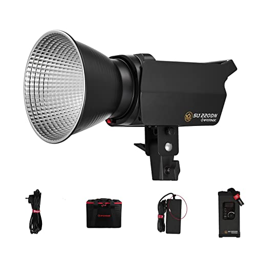 Image of IFOOTAGE 220DN Video Light,220W COB LED Light,Continuous Lighting for Photography,CRI 98,TLCI 99,42000Lux @1M,8 Lighting Effects,Silent Run,TM-30 Rf97 Rg100
