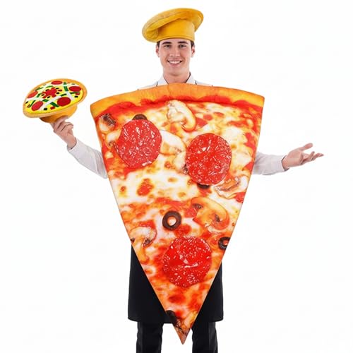 Funtery Pizza Costume with Hat