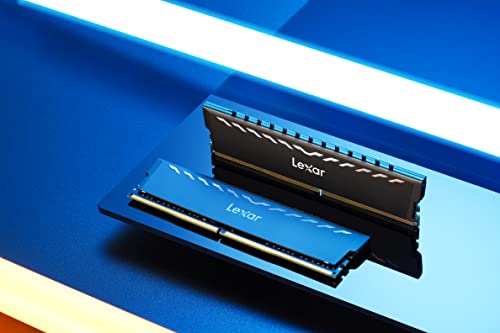 Image of Lexar Thor DDR4 RAM 16GB Kit (8GB x 2) 3200 MHz, DRAM 288-Pin UDIMM Desktop Memory, XMP 2.0 High Performance Computer Memory, CL16-18-18-38, 1.35V (LD4BU008G-R3200GDXG)
