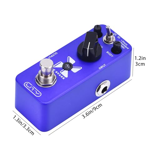 Lingting SL-47US Acoustic Ac Stage Acoustic Guitar Simulator Mini Pedal 3 Modes Piezo/Standard/Jumbo, Nature And Smooth Acoustic Guitar Sound For Electric Guitar Effect True Bypass thumb #6