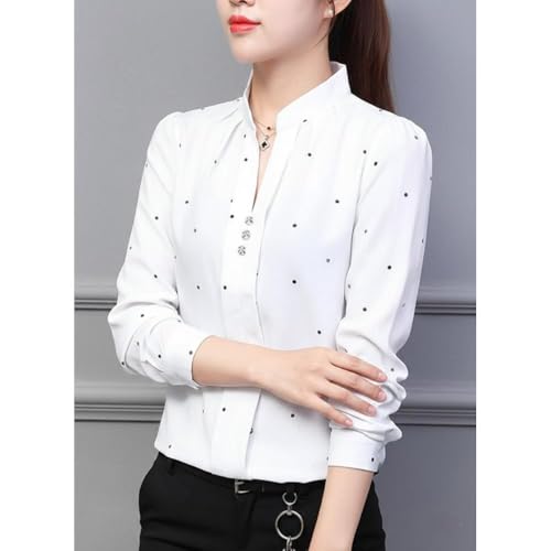 Image of ROYALICA Women Tops Womens Regular Fit Striped White Colour Cotton Blend Casual Shirt