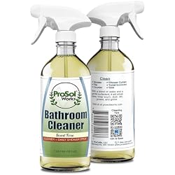 Bathroom Cleaner 16 oz - Daily Cleaning Spray for Shower Curtain, Sink, Shower, Tile, Bathtub, Toilet Bowl Cleaners Revealing Natural Shine & Refreshing Scent- Safe on All Surface