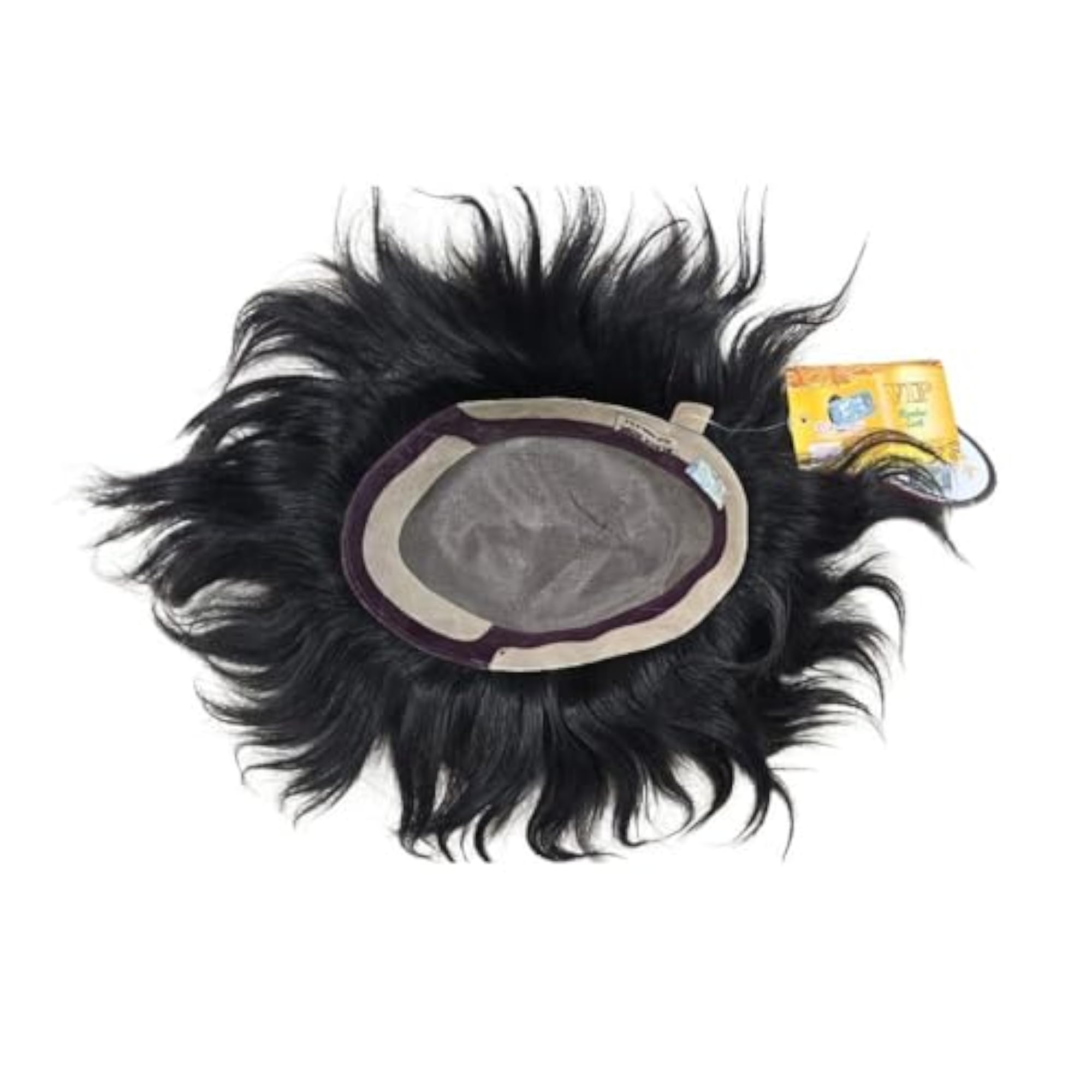 Men's Golden Black Rose Full Head Human Hair Patch