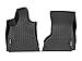 WeatherTech Custom Fit FloorLiners for Maserati Quattroporte, Ghibli - 1st Row (448821), Black