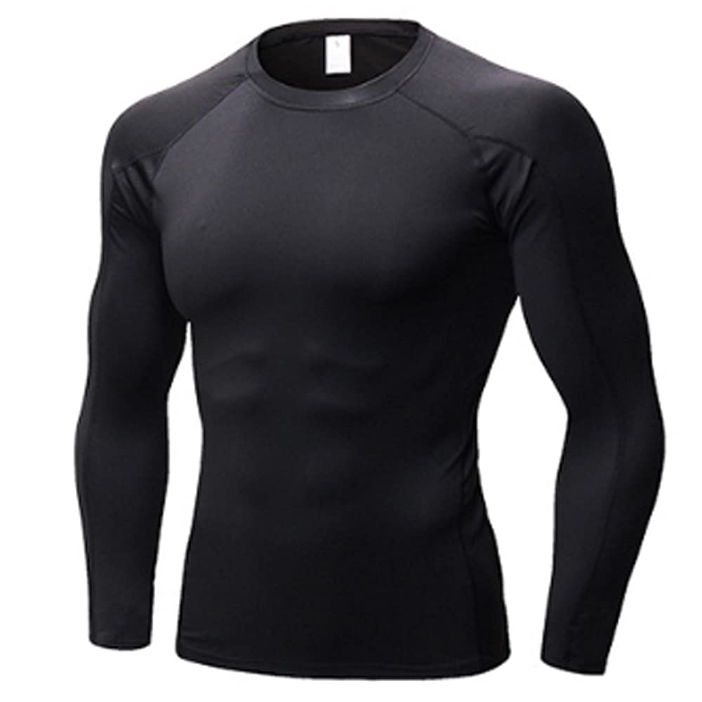 SPVISE Men's Compression Shirt Long Sleeve Athletic Workout T-Shirts Top Active Sport Baselayer Undershirt Gear Shirt Dry Fit