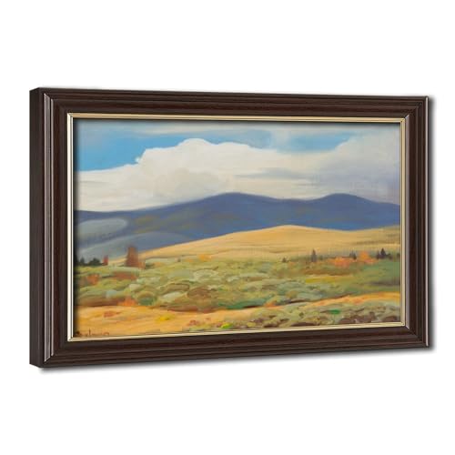 Impression sur toile Williams Mountain Gerard Curtis Delano cadre suspendre salon bureau 20x30