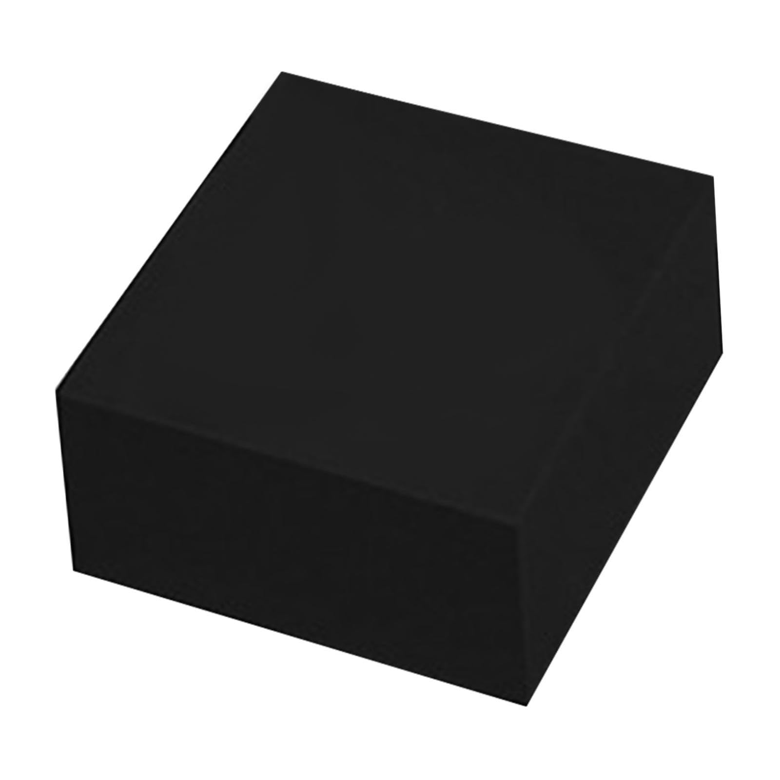 Sharplace 4X Buffet Riser Noir Support de Nourriture Multifonction Empilable Brunch Alimentaire Aspect Moderne Présentoir en Acrylique Cube Présentoir Gigogne