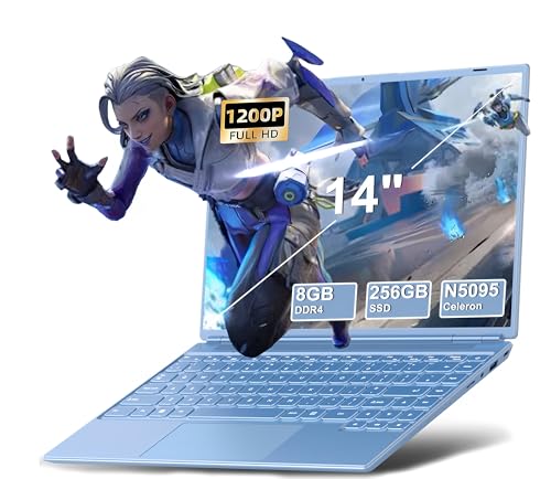 Ordenador Portátil 14 Pulgadas 8GB DDR4 256GB SSD 1TB Expand Cele...