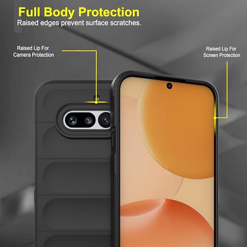 Image of Zapcase Back Case Cover for Nothing Phone (4a) | Compatible for Nothing Phone (4a) Back Cover | Liquid Silicon Magic Case with Camera Protection | Black