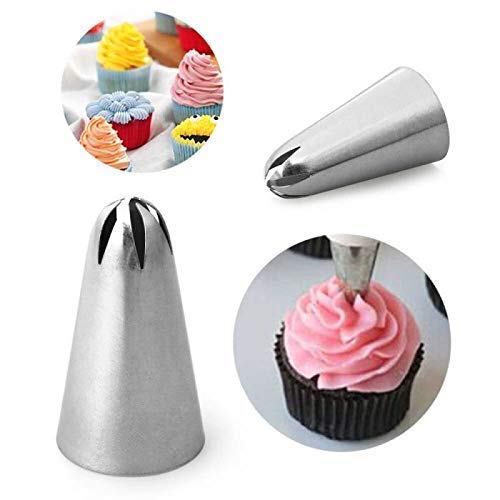Perfect Pricee 2F 2D 1M Grass DIY Cream Rose Flower Piping Nozzles Stainless Steel Cupcake Pastry Tips Nozzle Bakery Cake Decoration Tool Set 3
