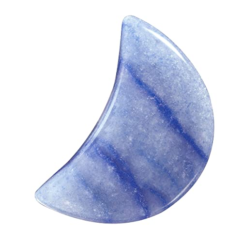 KYEYGWO 5pcs Hand Carved Half-Moon Palm Pocket Stones - Image 2