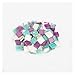 Tworzenie Mozaiki 100g (około 100 sztuk) 1 cm wielo- kolory kwadratowe szklane płytki do DIY rzemiosło dostawca Dokonywanie płytek Moda (Color : Green Purple Mixed, Mosaic Tile Size : 1cm*1cm)