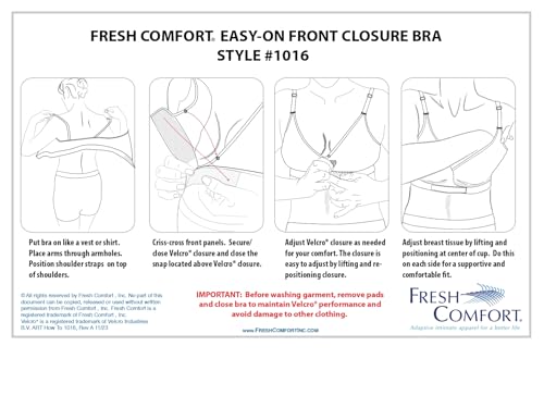 Easy-On Velcro Front Closure Bra - Adaptive Velcro Bra for Women - Delicate Skin & Post-Surgery - Women's Bras4