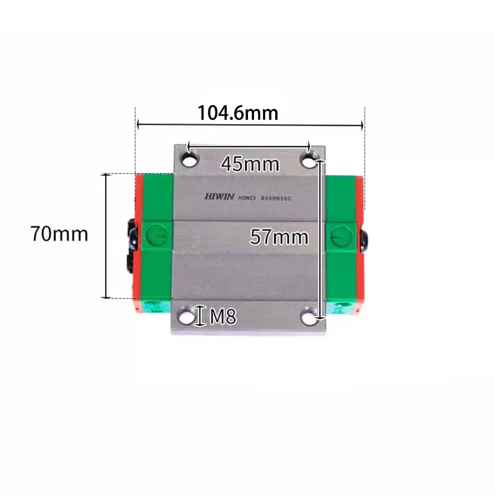 HIWIN Linear Block HGW25HC Linear Carriage/Guide/Rail/Slider CNC Parts Bearing Linear Bearing Square Heavy Load Blocks