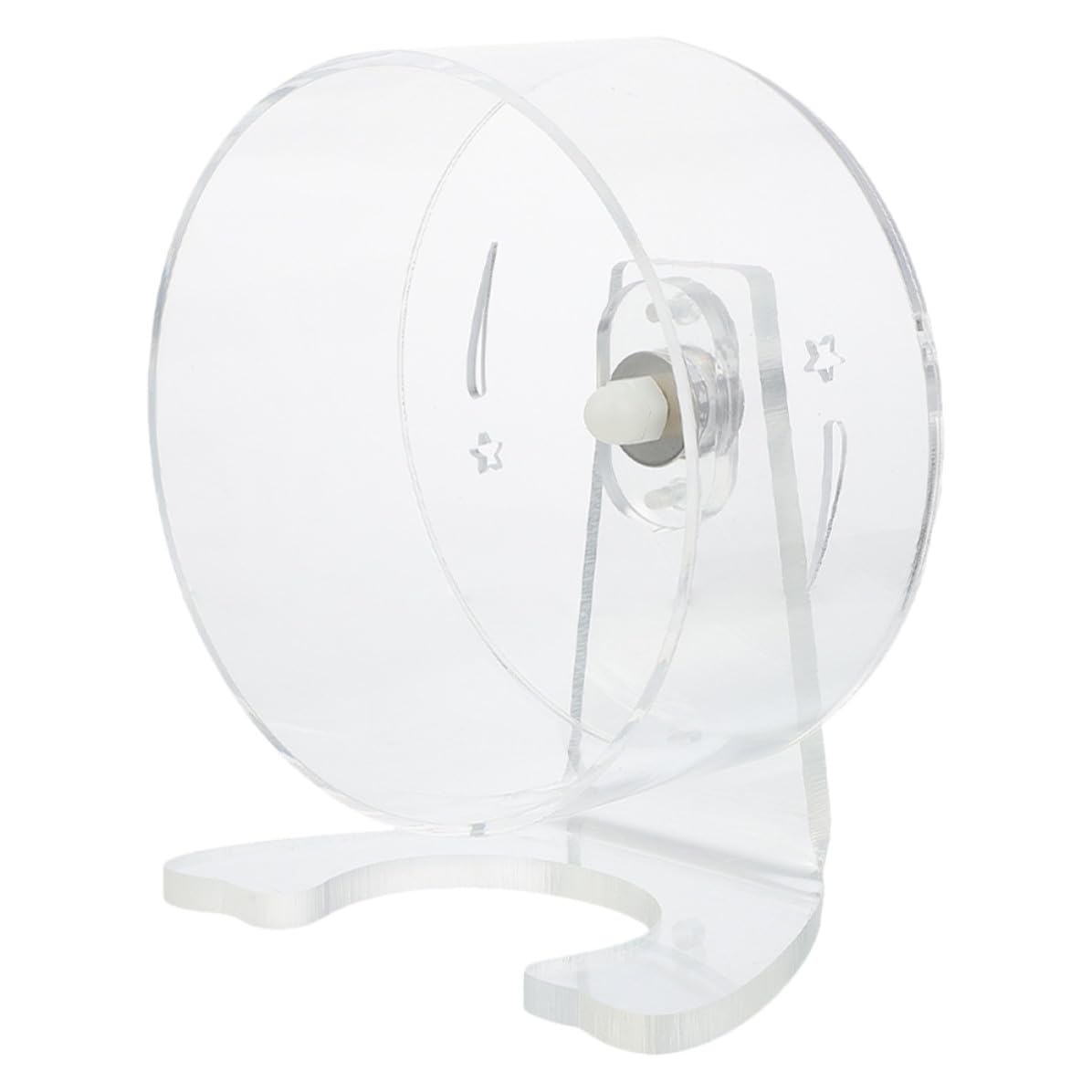 Adorainbow Roue d'exercice Silencieuse avec Support Stable Facile à Installer en Acrylique pour Hamster pour Cage d'animaux Petits comme Gerbilles et Hamsters