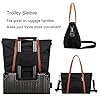 zhongningyifeng Sac fourre-tout pour femme en nylon 15,6 pouces sac à main à bandoulière pour ordinateur portable pour le travail de voyage (black) #5