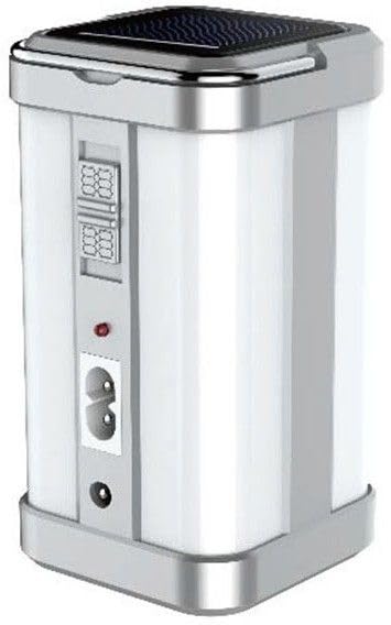 Image of Electric & Solar Rechargeable 4 Tube 80W Lantern Emergency Light | 7 Hours Backup | High Power Multi-Function Light